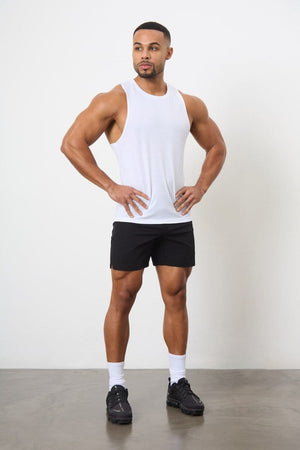 5 Pack Essential Training Tank Top in Mid Grey/ Sand/ Rose/ Wood Rose/ White - TAILORED ATHLETE - USA