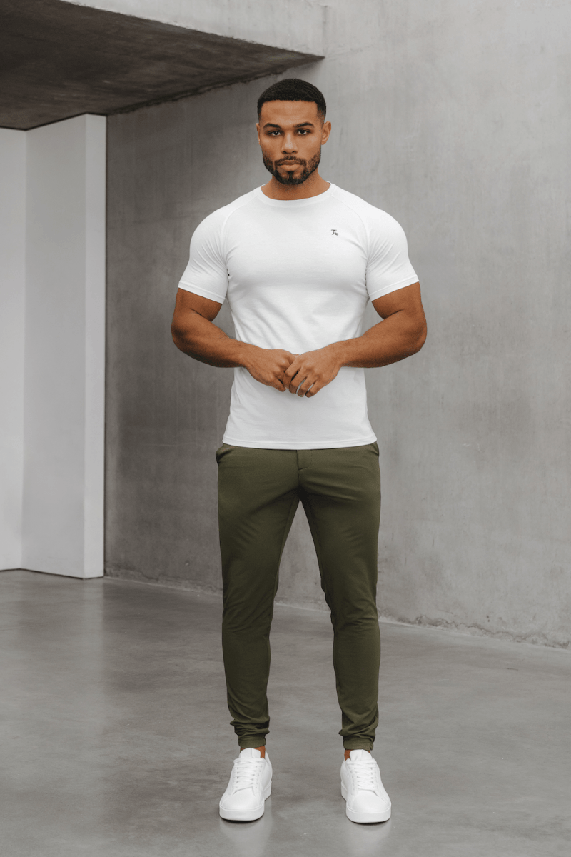 Premium Athletic Fit T-Shirt in White - TAILORED ATHLETE - USA
