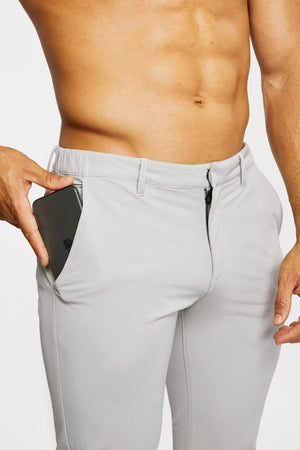 Everyday Tech Pants in Soft Grey - TAILORED ATHLETE - USA