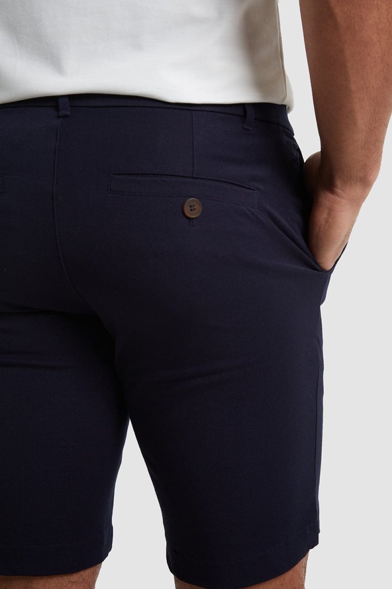 Athletic Fit Chino Shorts in Navy - TAILORED ATHLETE - USA