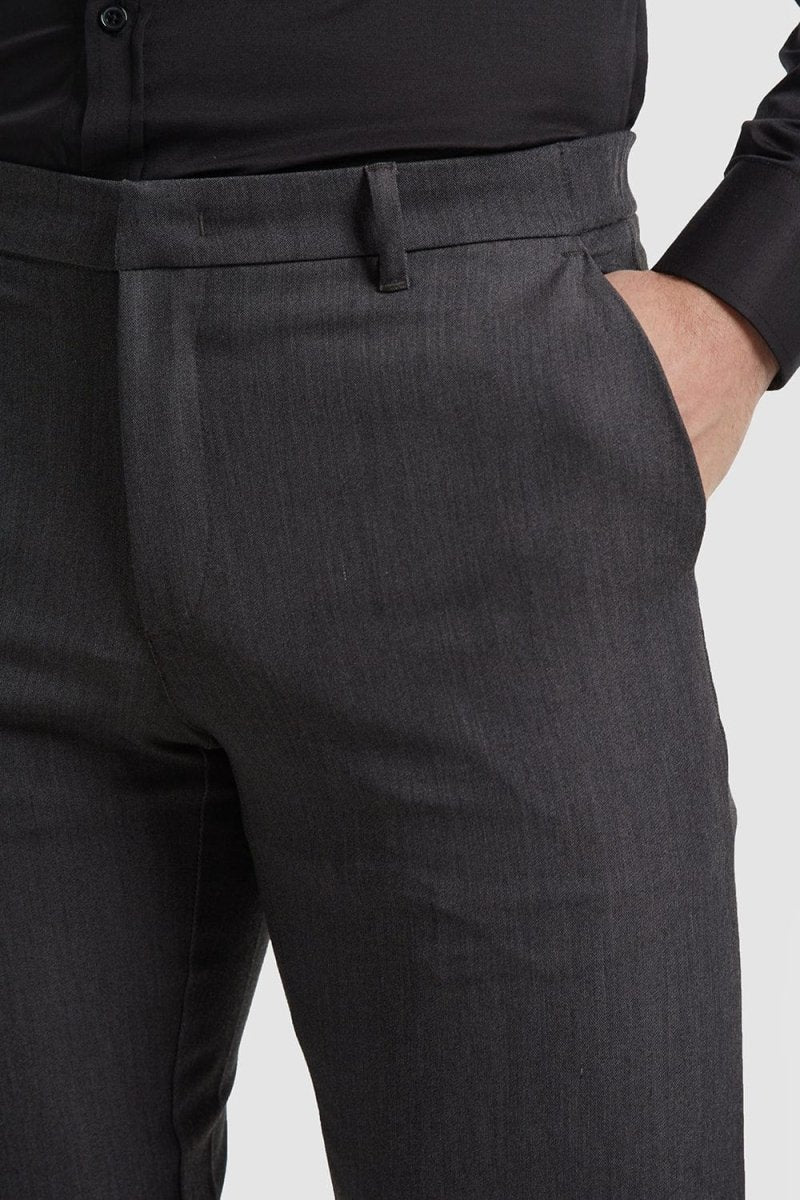 Athletic Fit Essential Pants 2.0 In Charcoal - TAILORED ATHLETE - USA